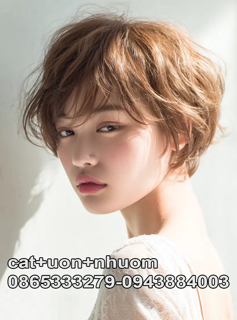 Kiểu tóc ngắn đẹp sang chảnh.