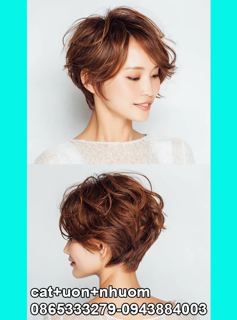 Tóc ngắn đẹp sinh viên.