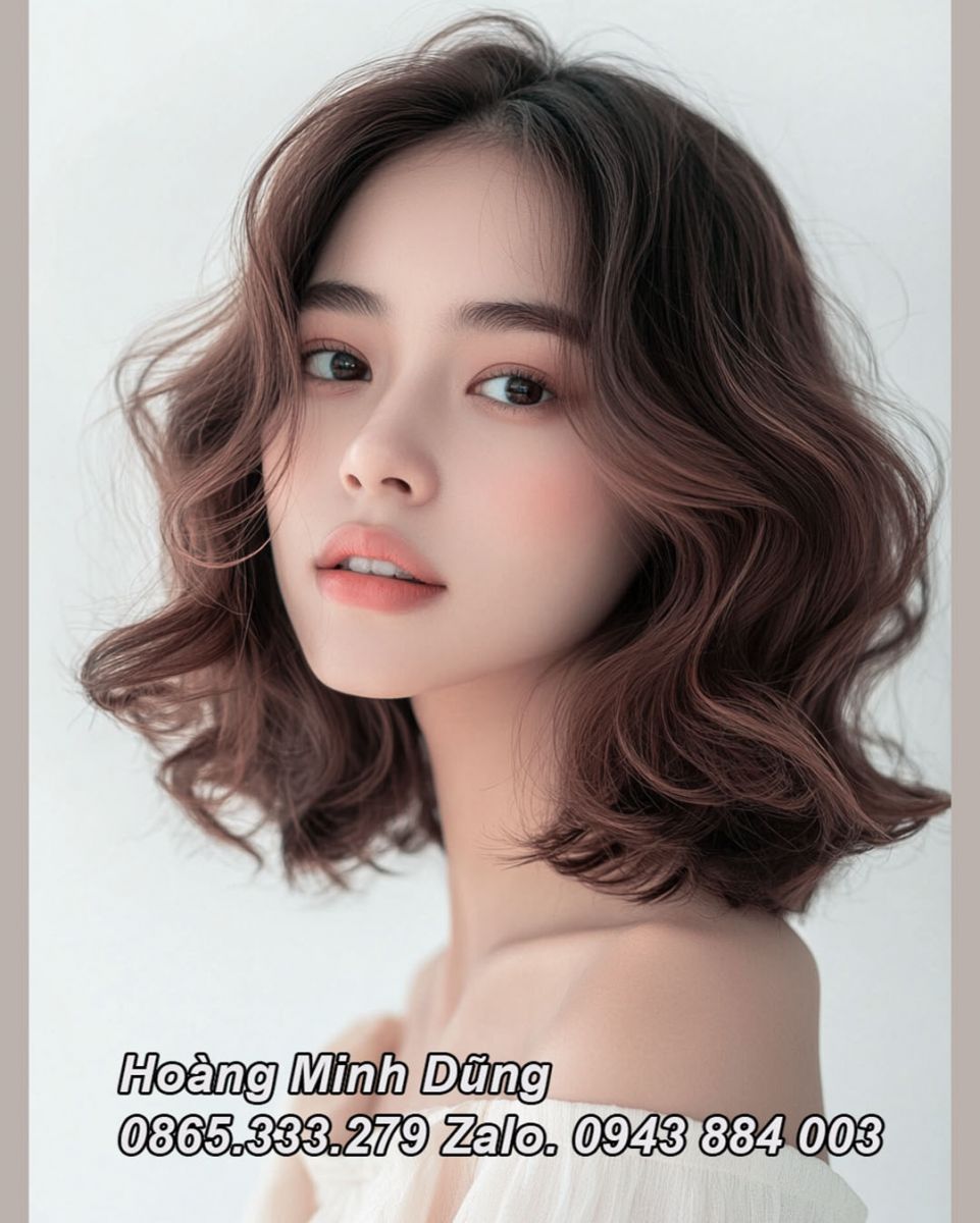 Kiểu tóc uốn ngắn năng động tại Gò Vấp
