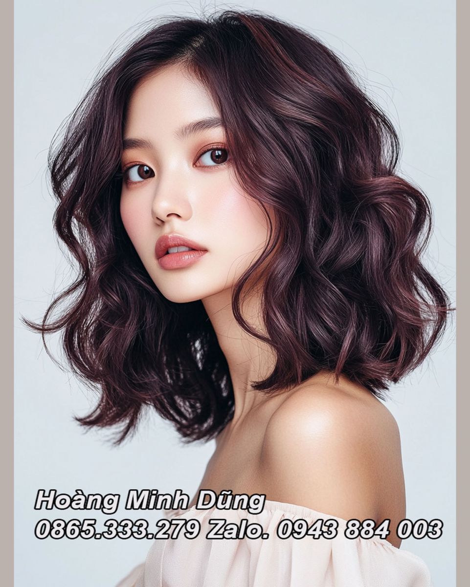 Tóc uốn sóng Hàn Quốc trẻ trung tại salon Gò Vấp