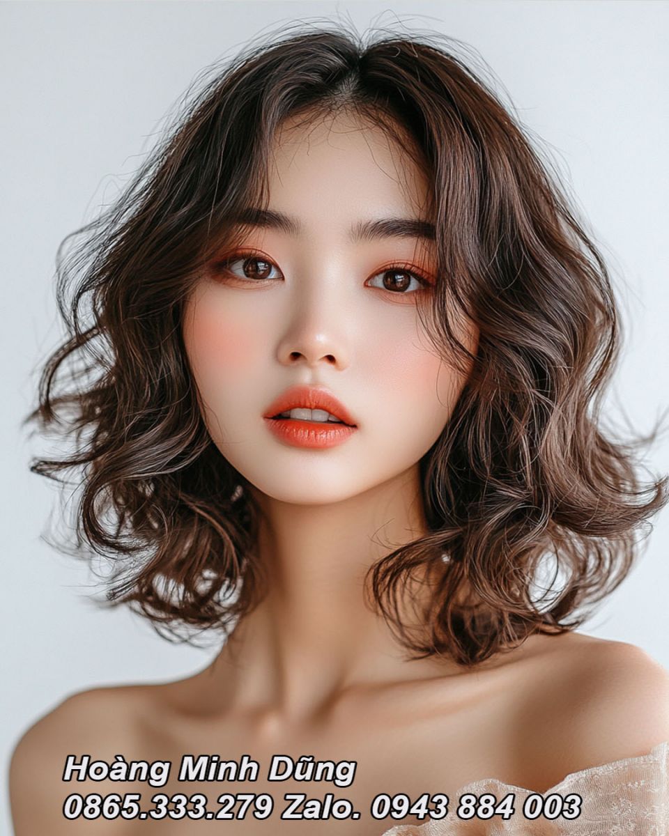 Uốn tóc giúp mái tóc dày và bồng bềnh tại Gò Vấp